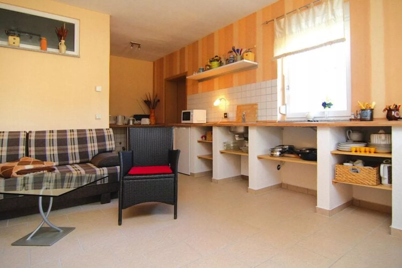Ferienhaus 60 qm rollstuhlgerecht-Salon