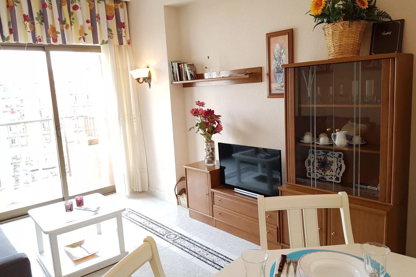 Sky-High Seaside Fuengirola Flat-Living room