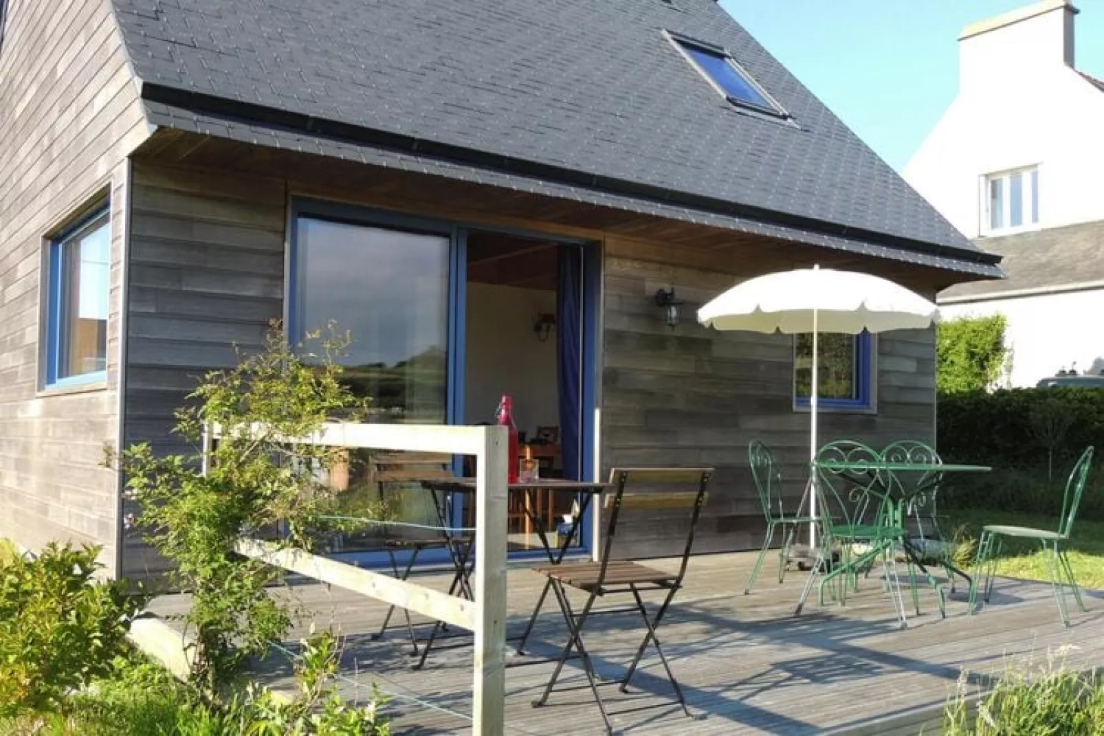 Holzhaus Landéda-Terrace balcony