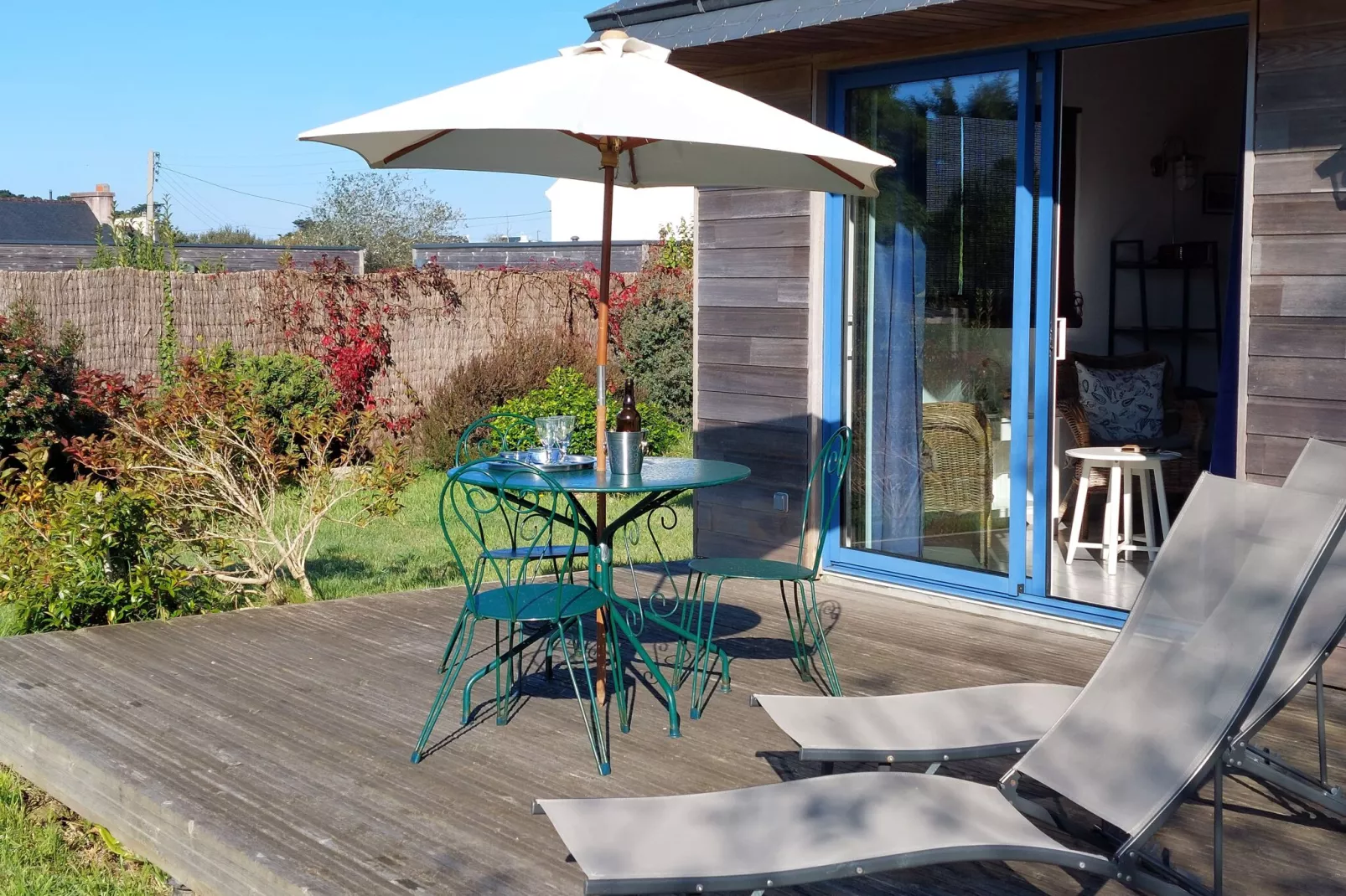 Holzhaus Landéda-Terrace balcony