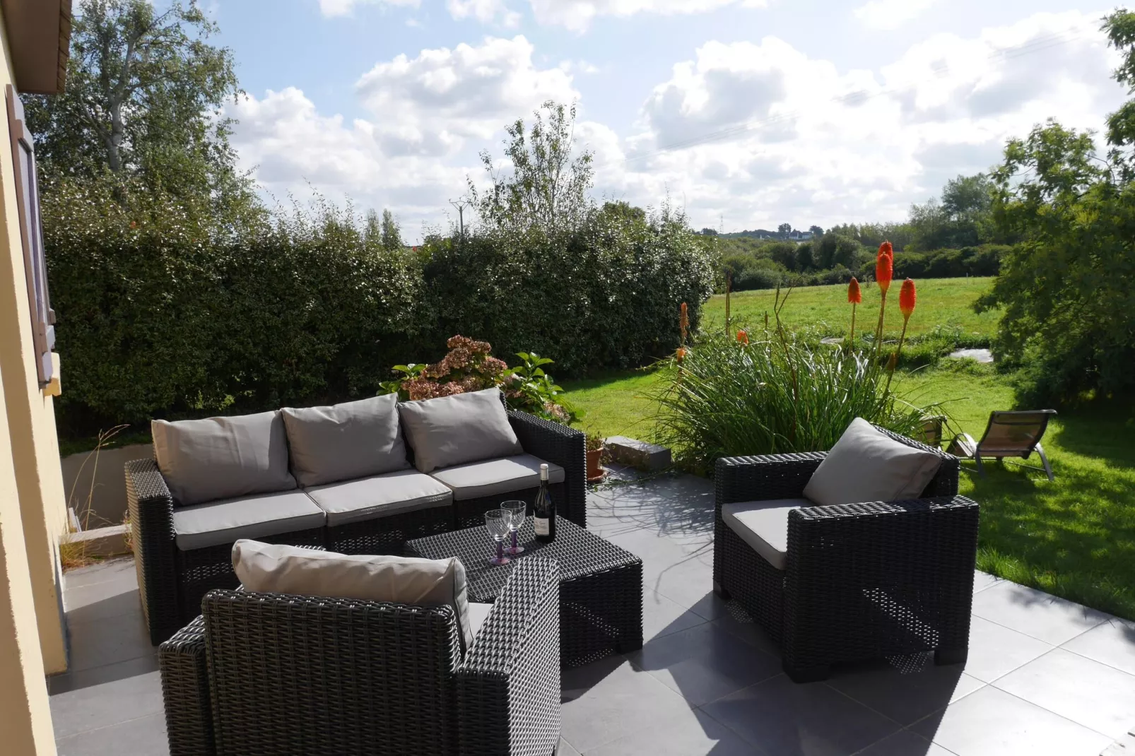 Ferienhaus Guissény-Terrassenbalkon