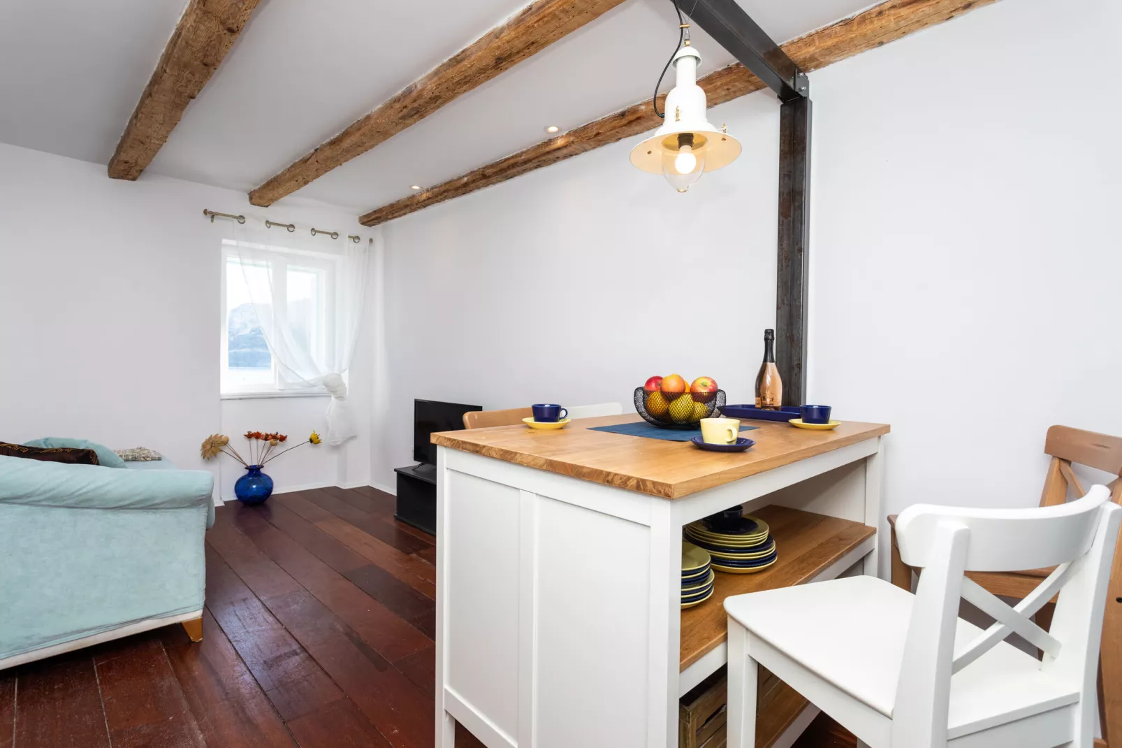 Holiday Home Baska-Dining room