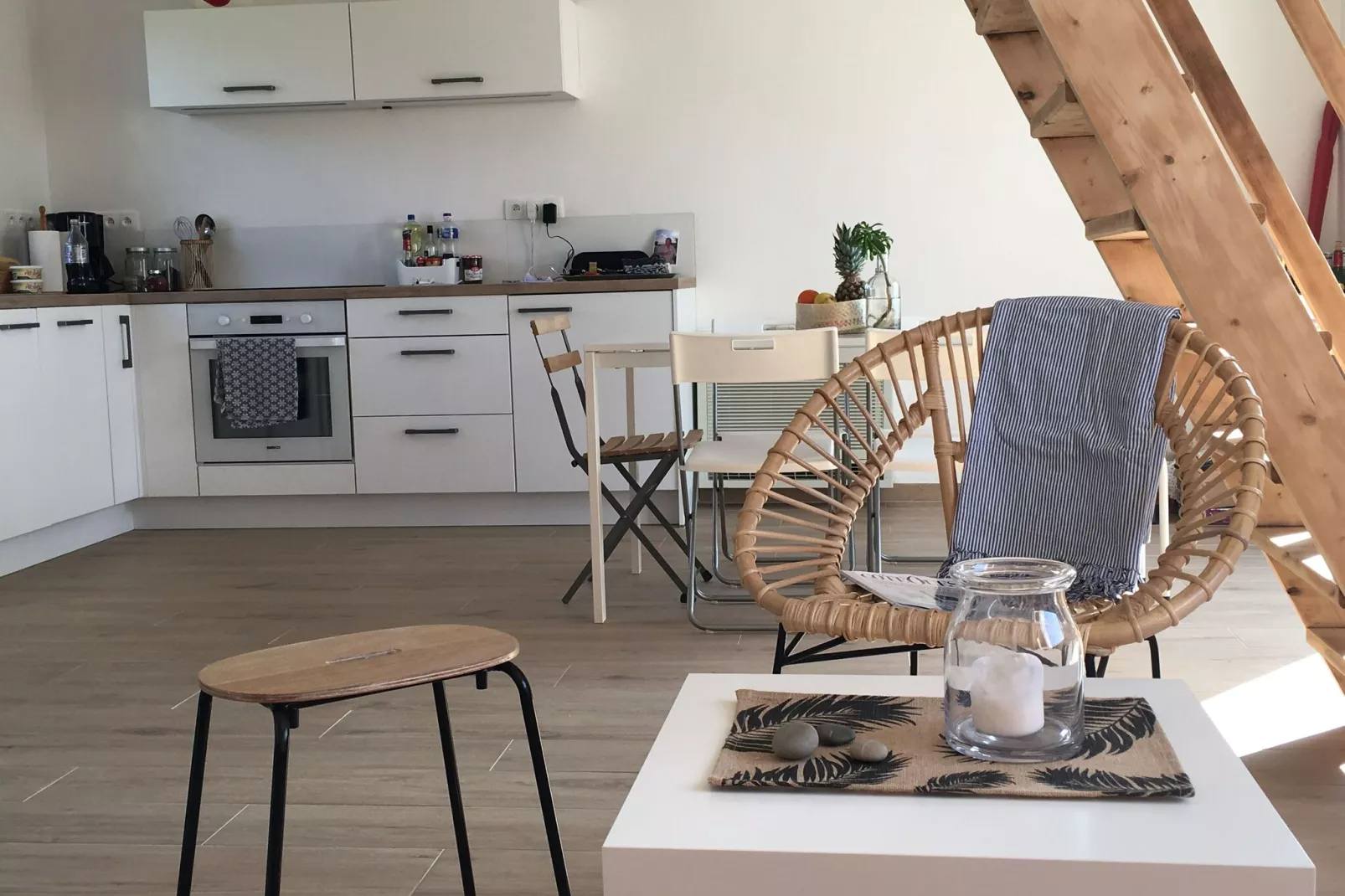 Ferienhaus mit Meerblick Roscanvel-Living room