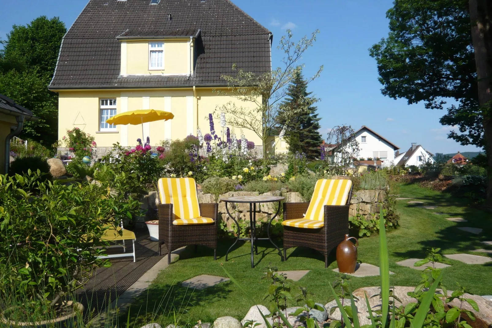 Weserbergland - Bad Pyrmont-Gardens in summer