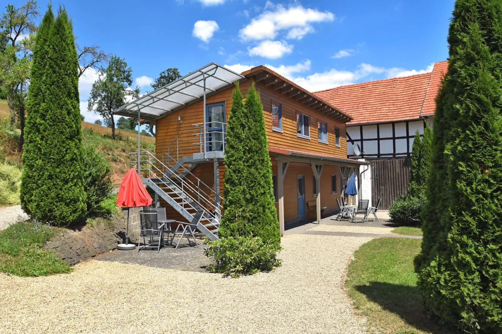 Am Ferienbauernhof - FW 6 und 7-Gardens summer