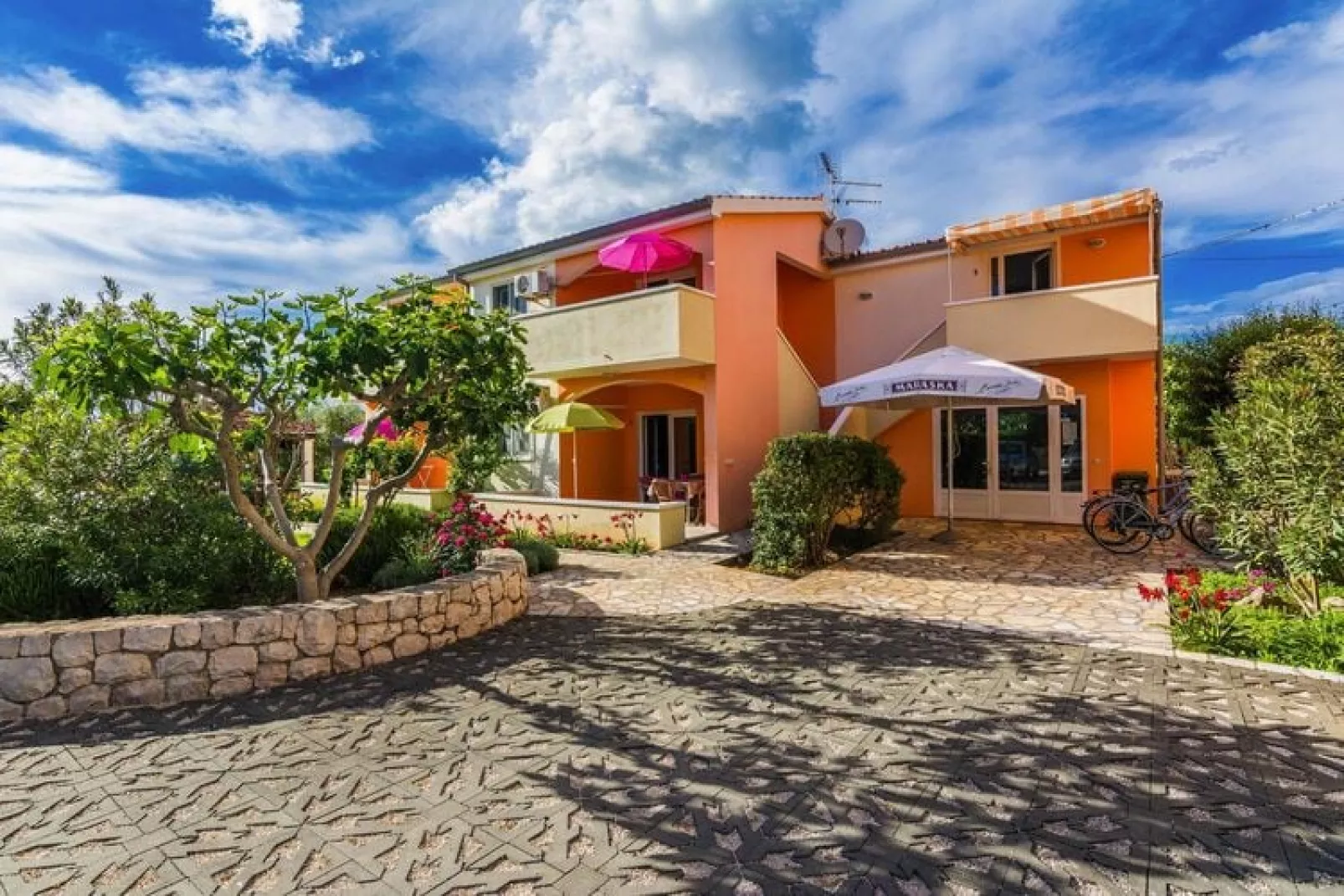 Apartments Albi, Zaton-A5, ca. 35 qm, bei Belegung mit 1-4 Personen-Exterior summer