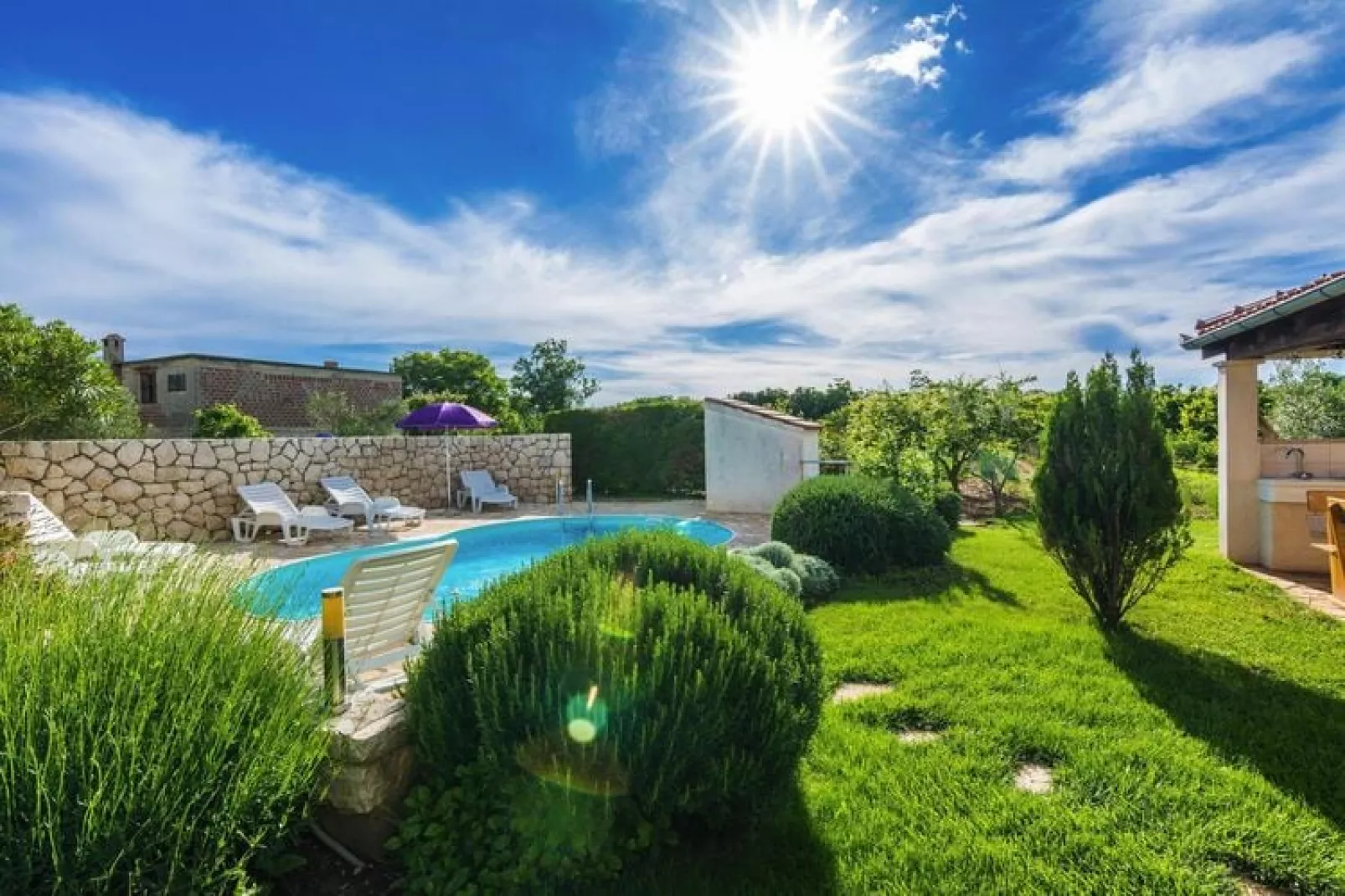 Apartments Albi, Zaton-A5, ca. 35 qm, bei Belegung mit 1-4 Personen-Pool