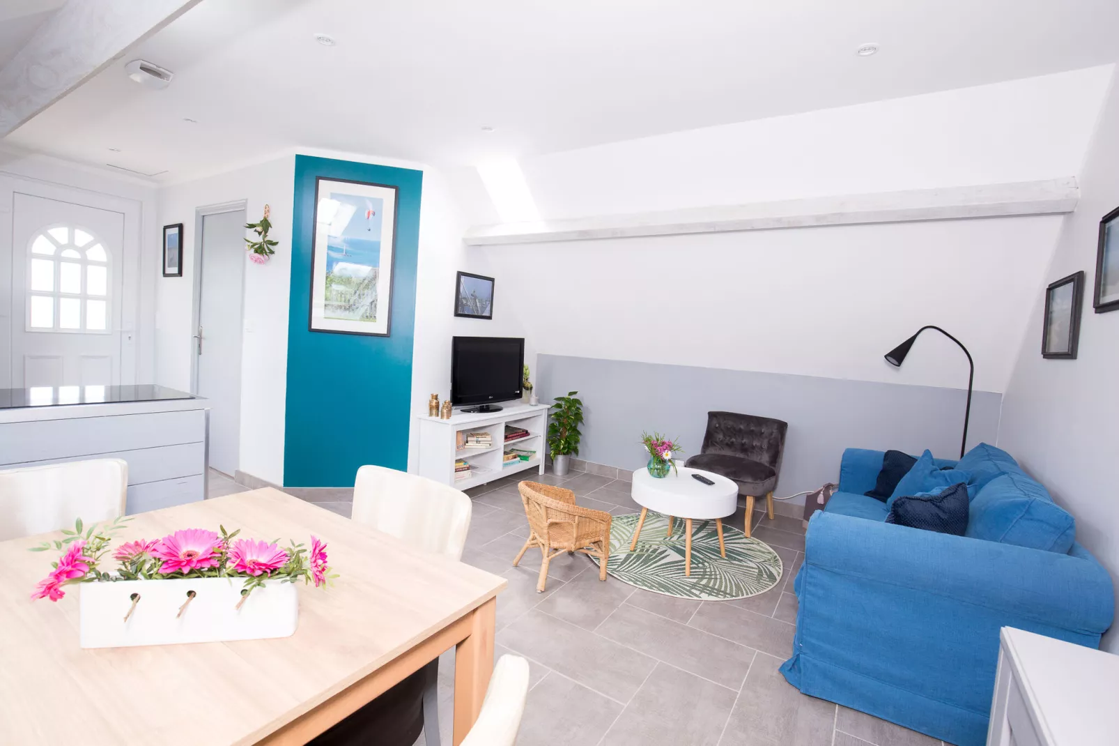 Gite Quineville 4 pers Belle Vue-Living room