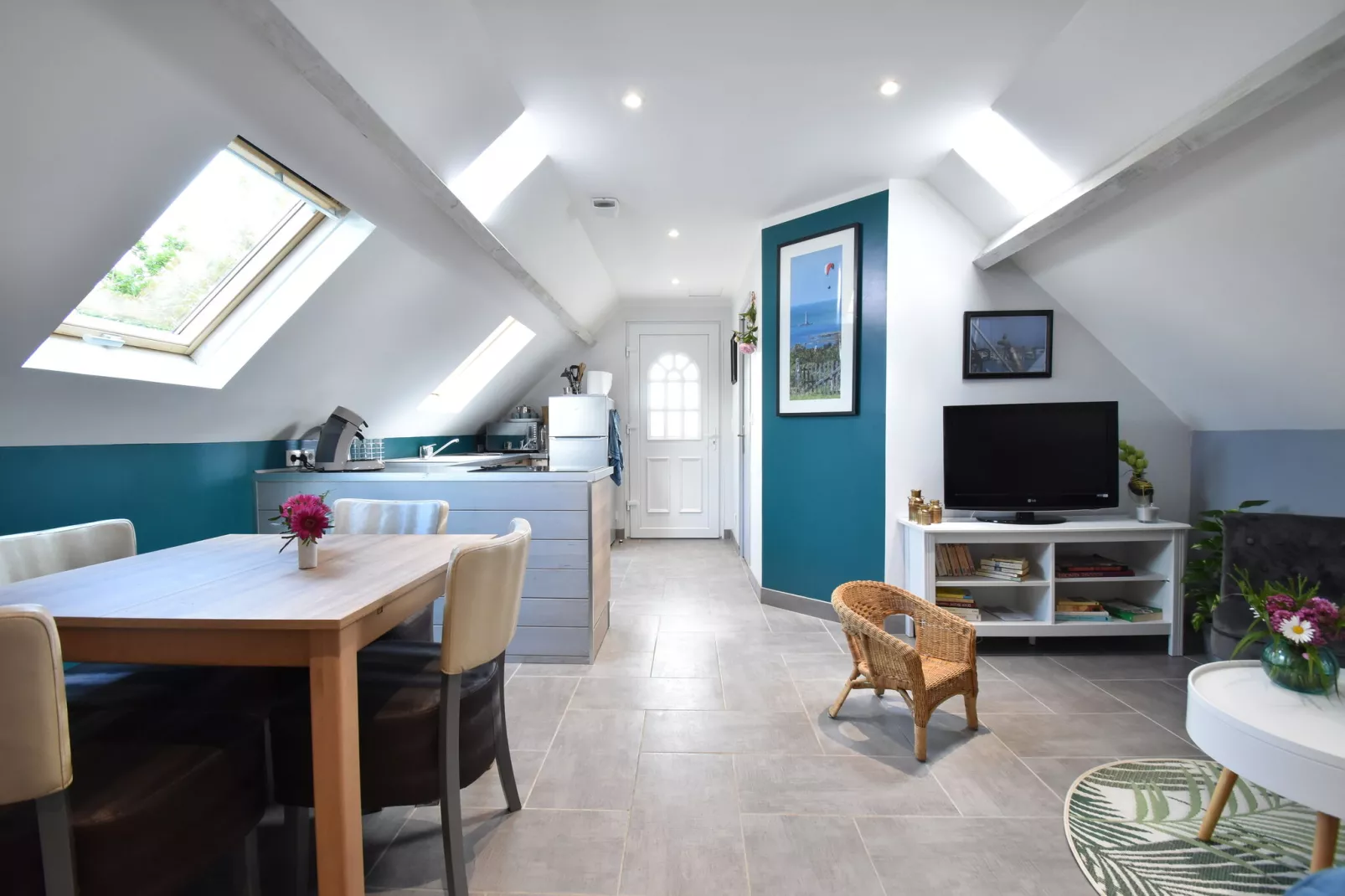 Gite Quineville 4 pers Belle Vue-Living room