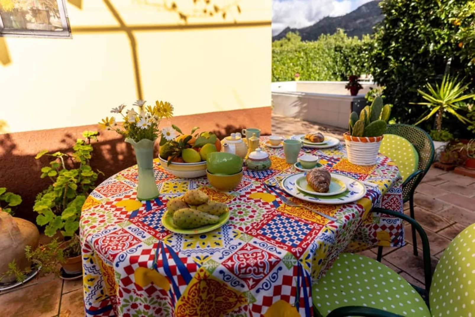 Ferienhaus Casa Mamma Maria Francavilla di Sicilia-Jardin d'été