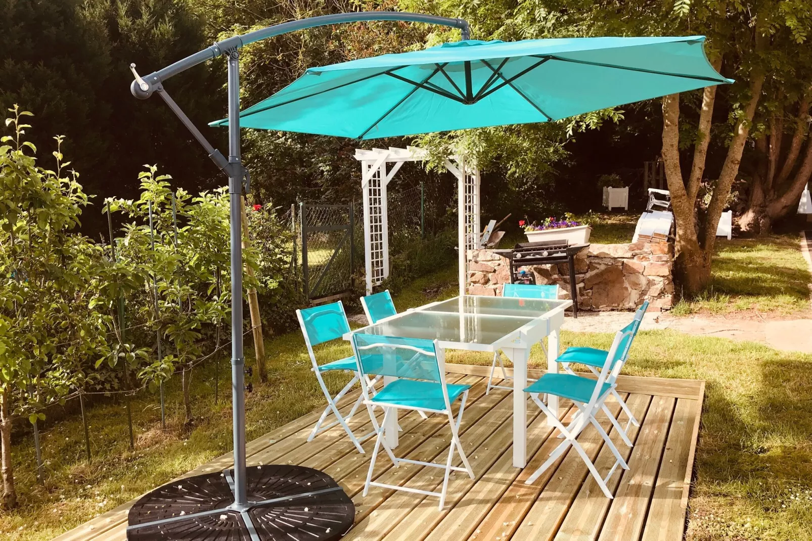 Apt Quineville 4 pers vue mer-Terrace balcony