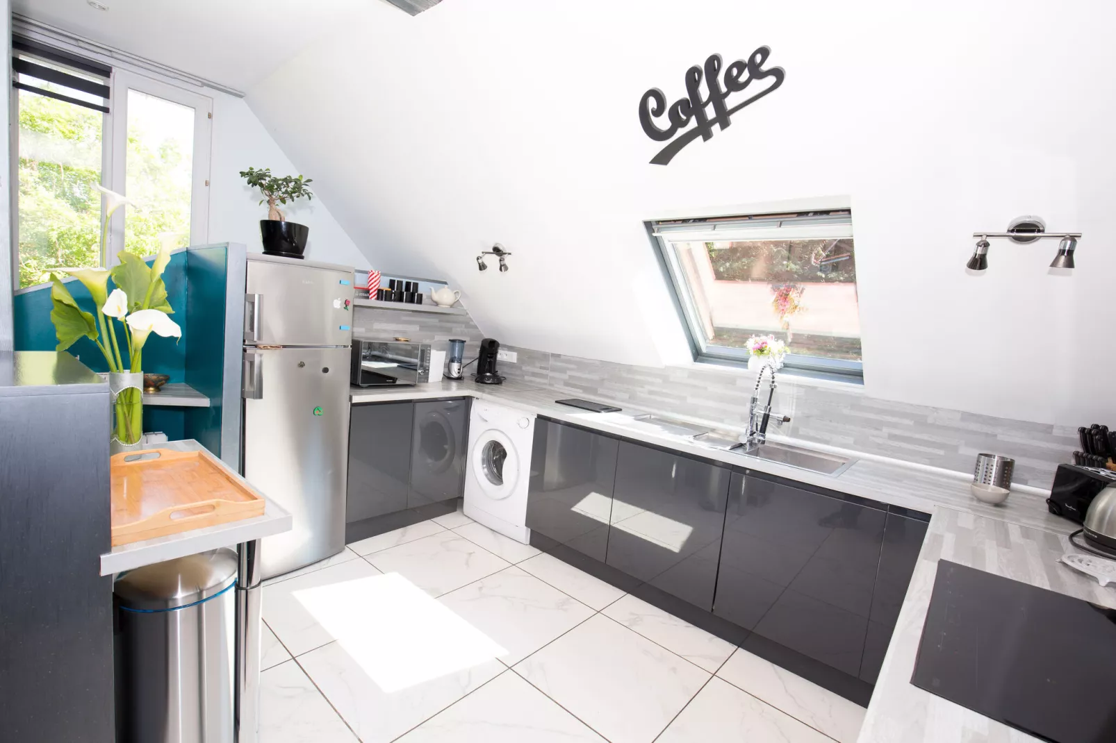 Apt Quineville 4 pers vue mer-Kitchen