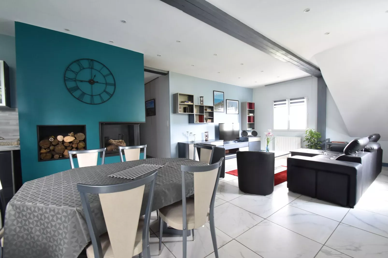 Apt Quineville 4 pers vue mer-Living room