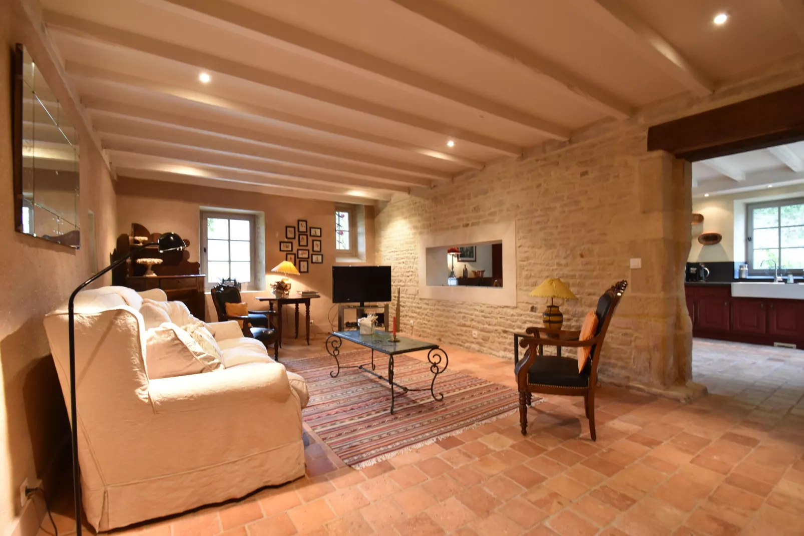 Gite de Luxe 6 pers Domaine Château-Living room