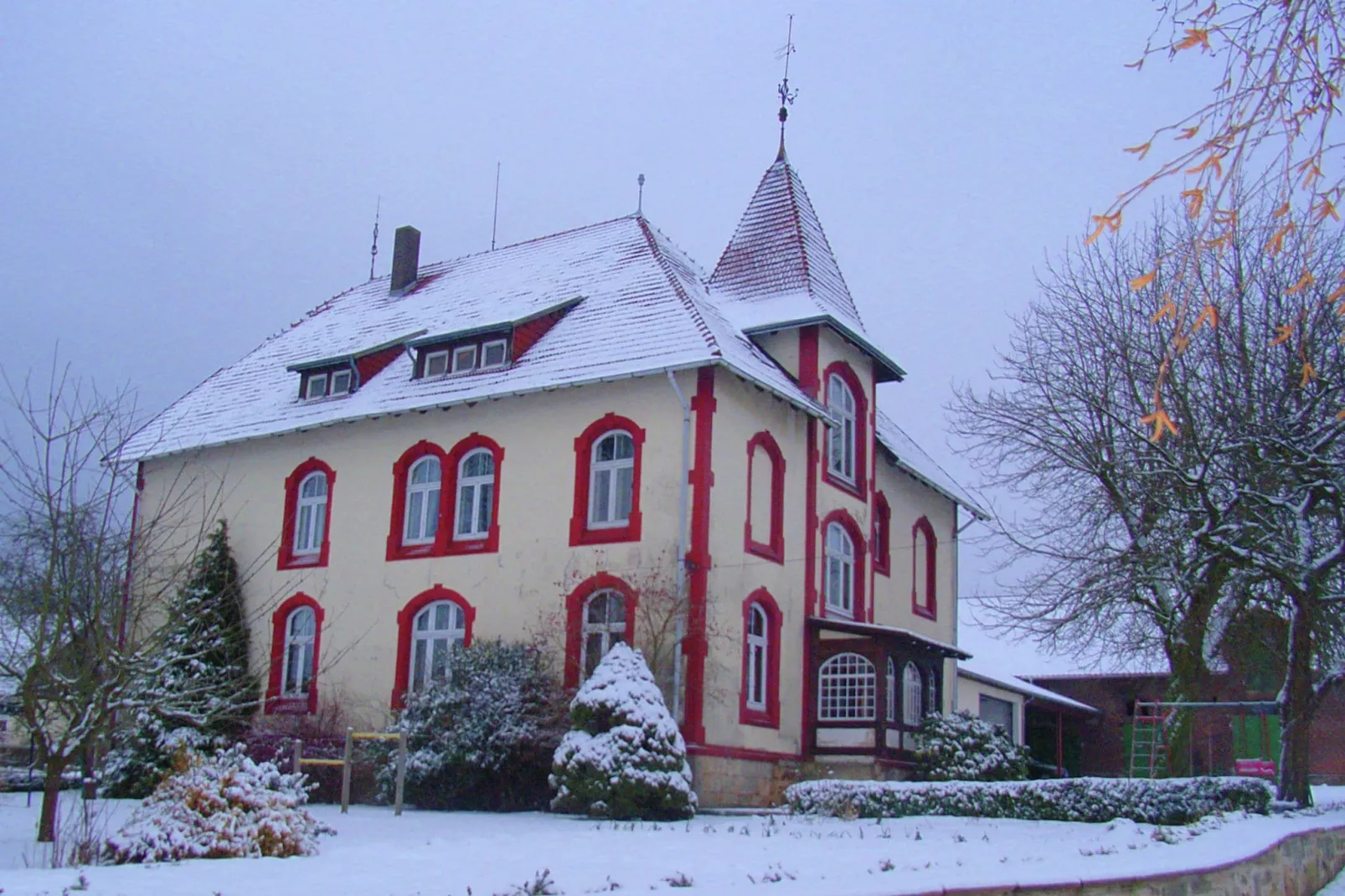 Am Ferienhof-Außenbereich Winter