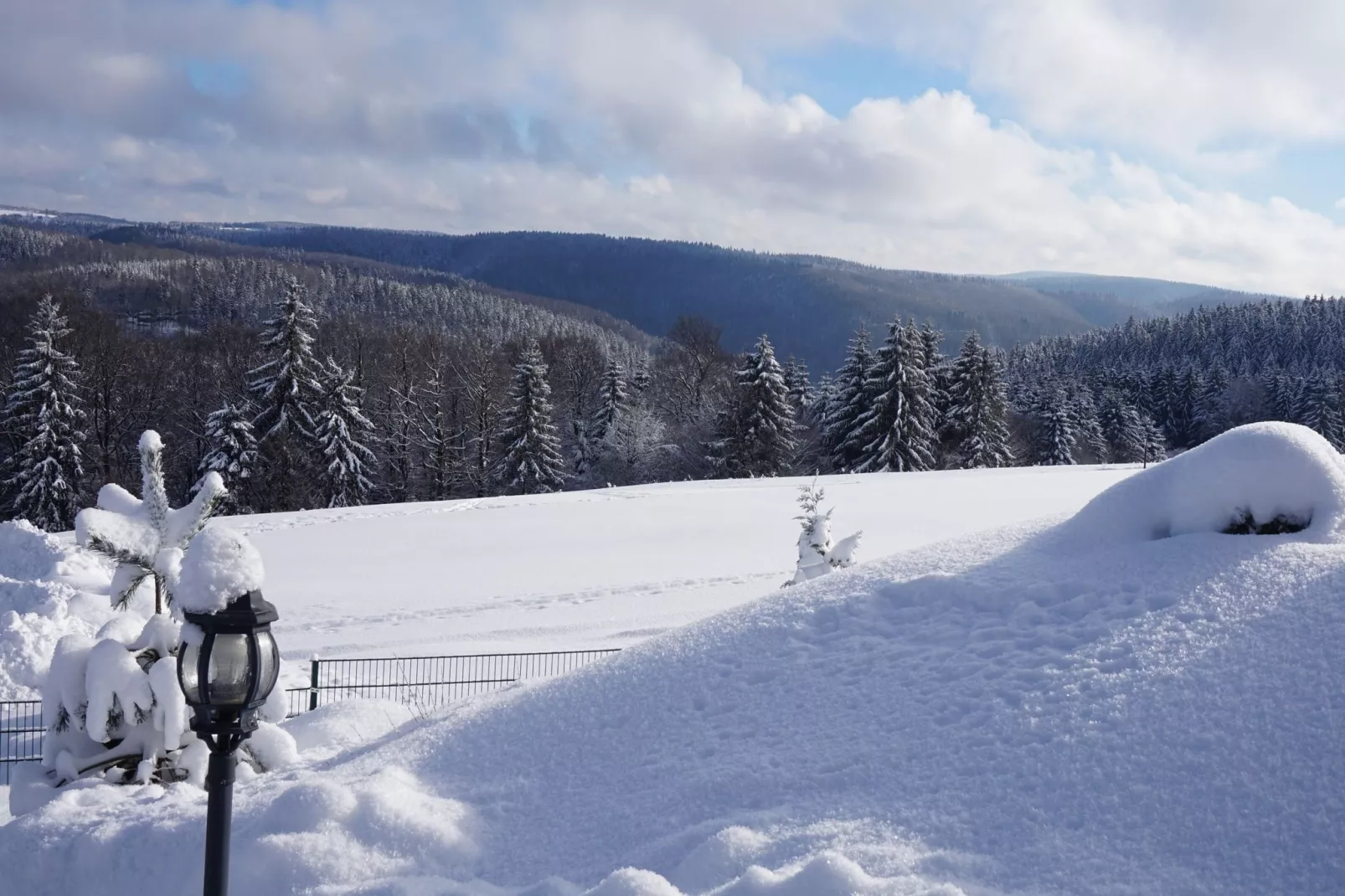 Am Thüringer Rennsteig-Aussicht Winter