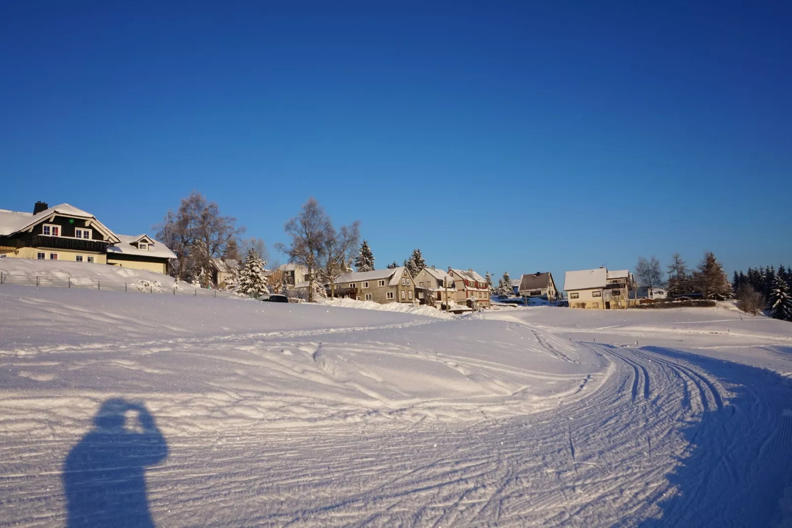 Am Thüringer Rennsteig-Gebiet Winter 1 km