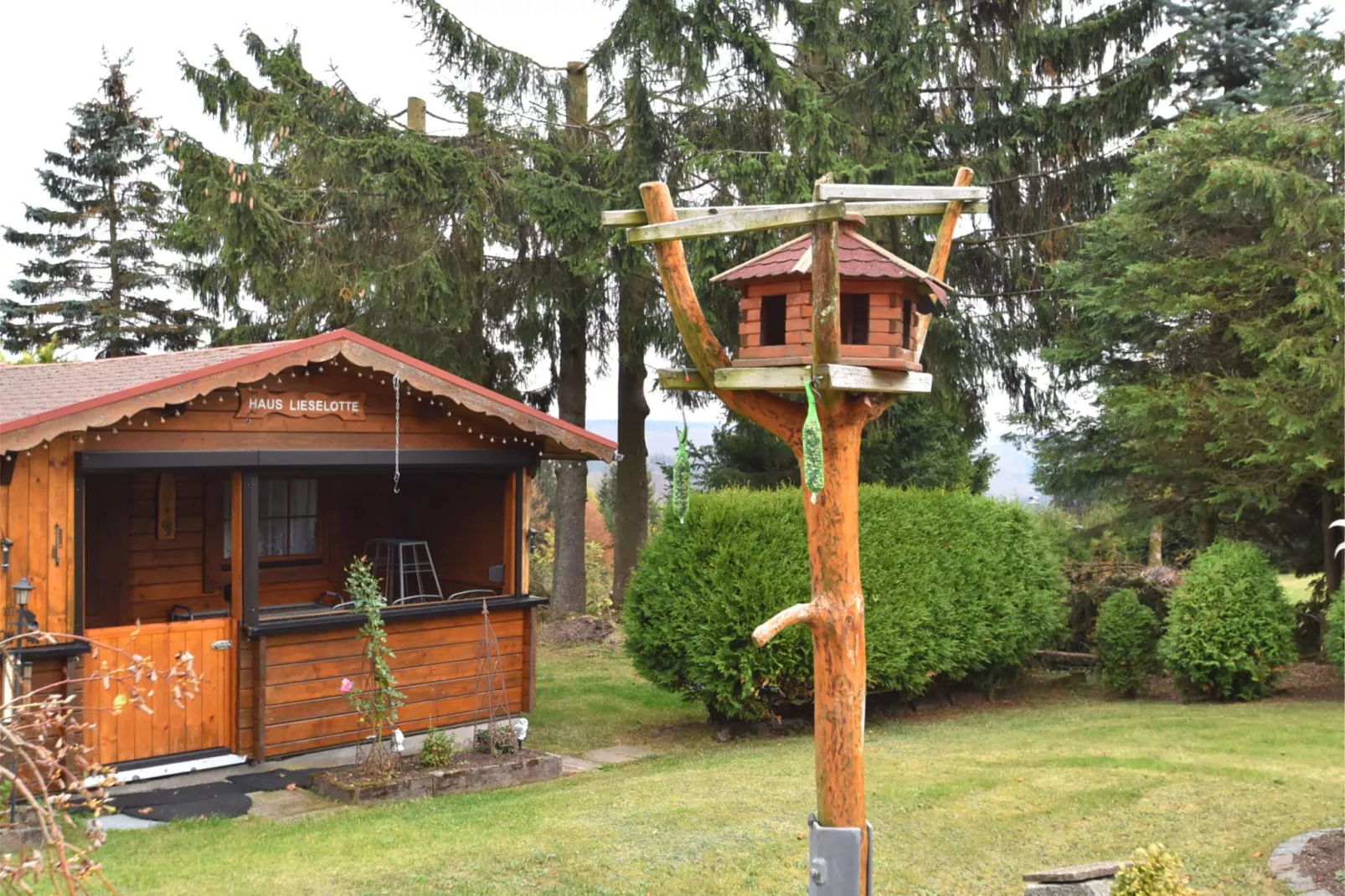 Flat near the forest in Frauenwald Thuringia-Gardens summer