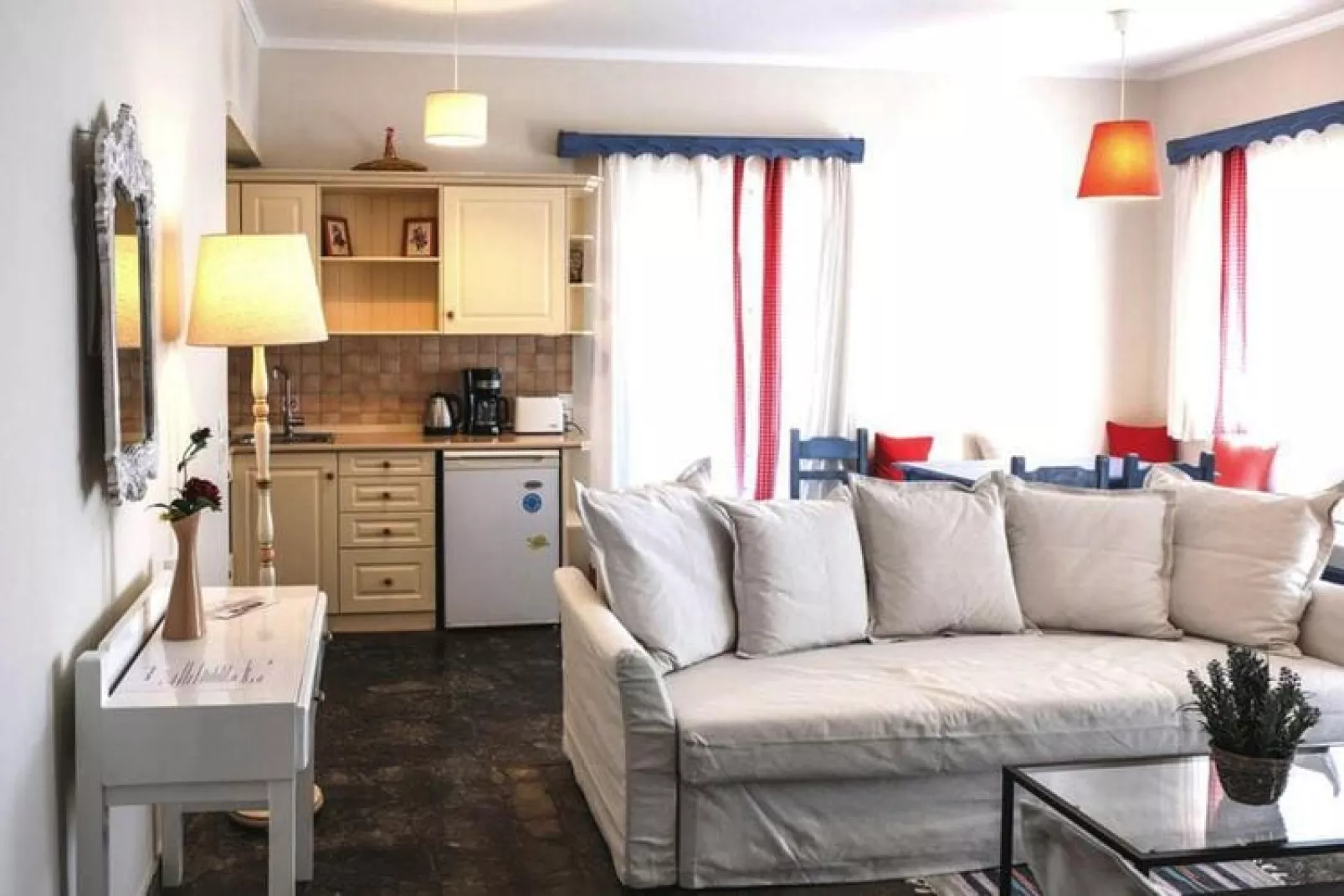Apartments Isabella Country House, Gouvia-1 bedroom apartment with livingroom-Wohnzimmer