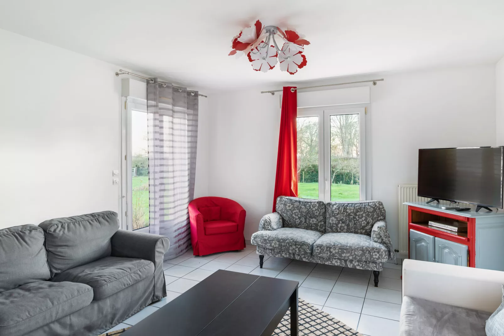 D-day Holiday Home 6 p-Living room