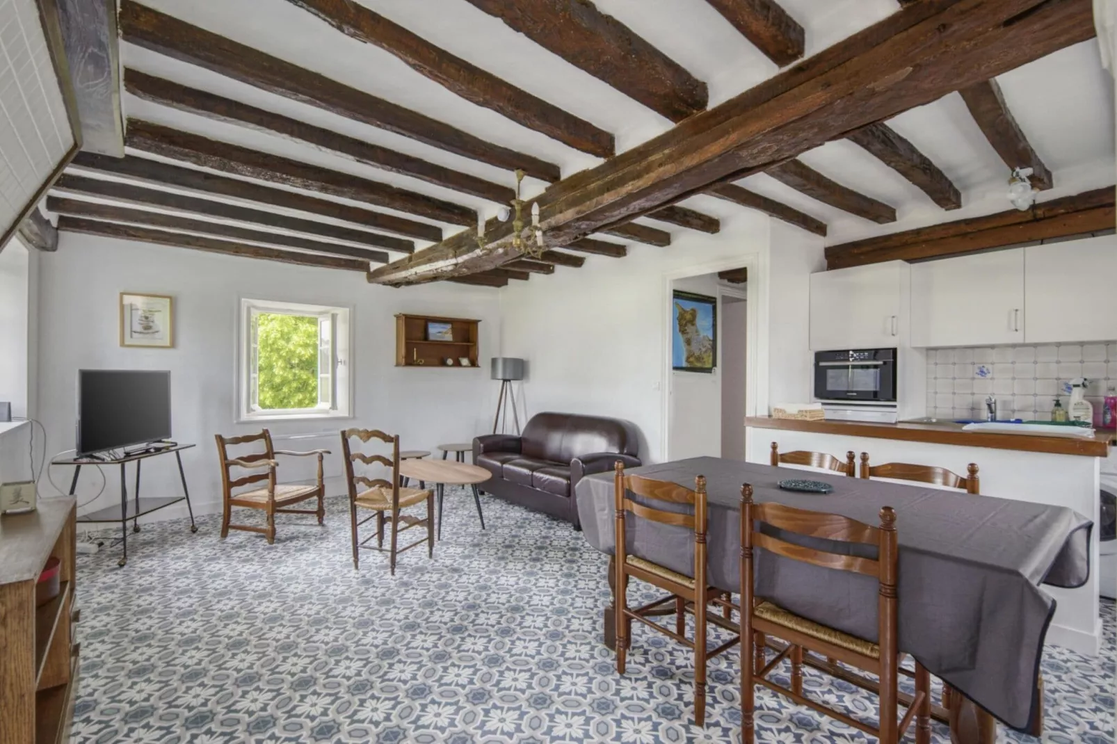 Maison près d'Omaha beach-Salon