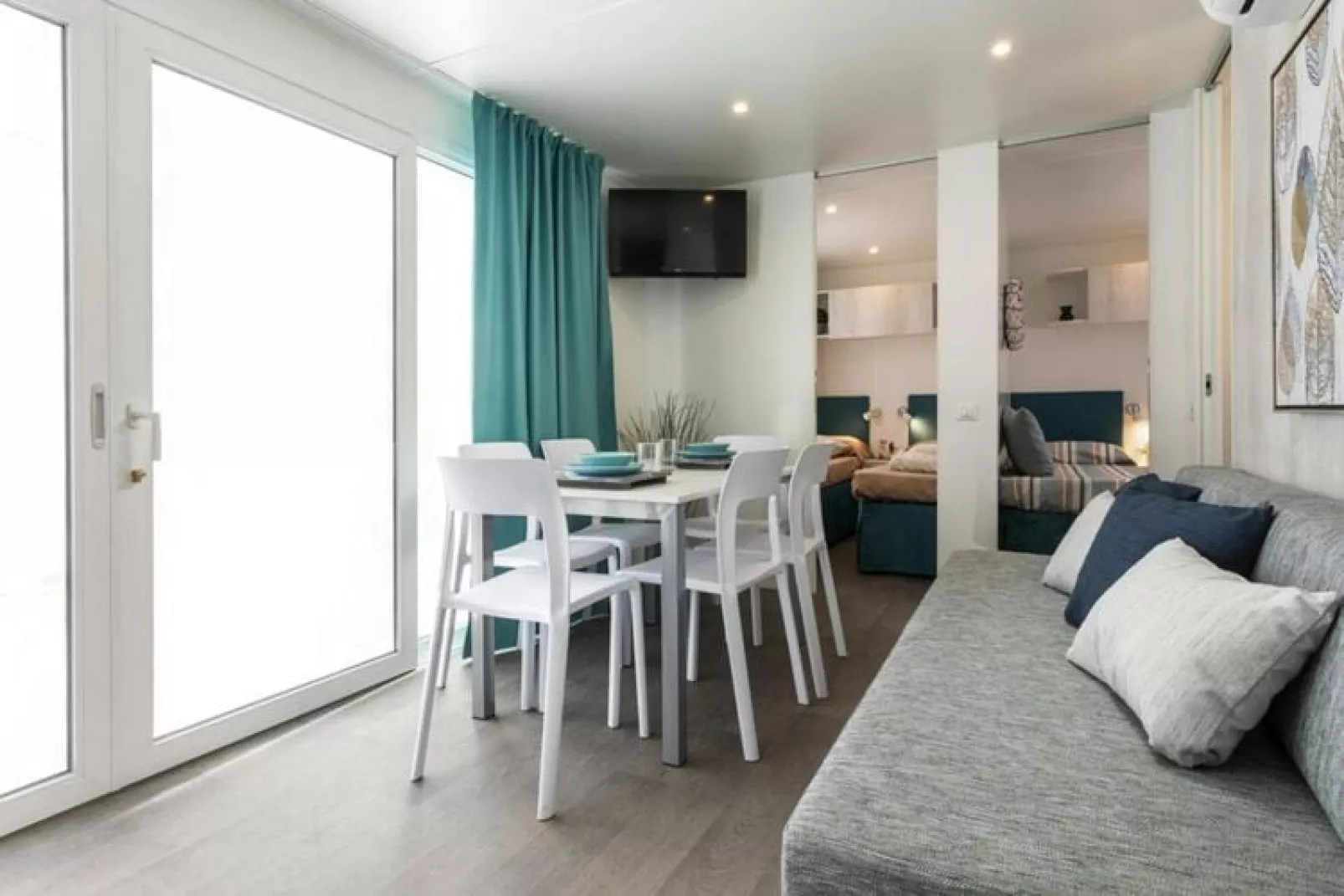 Mobile Homes The Garda Village, Sirmione-MH Deluxe-Living room