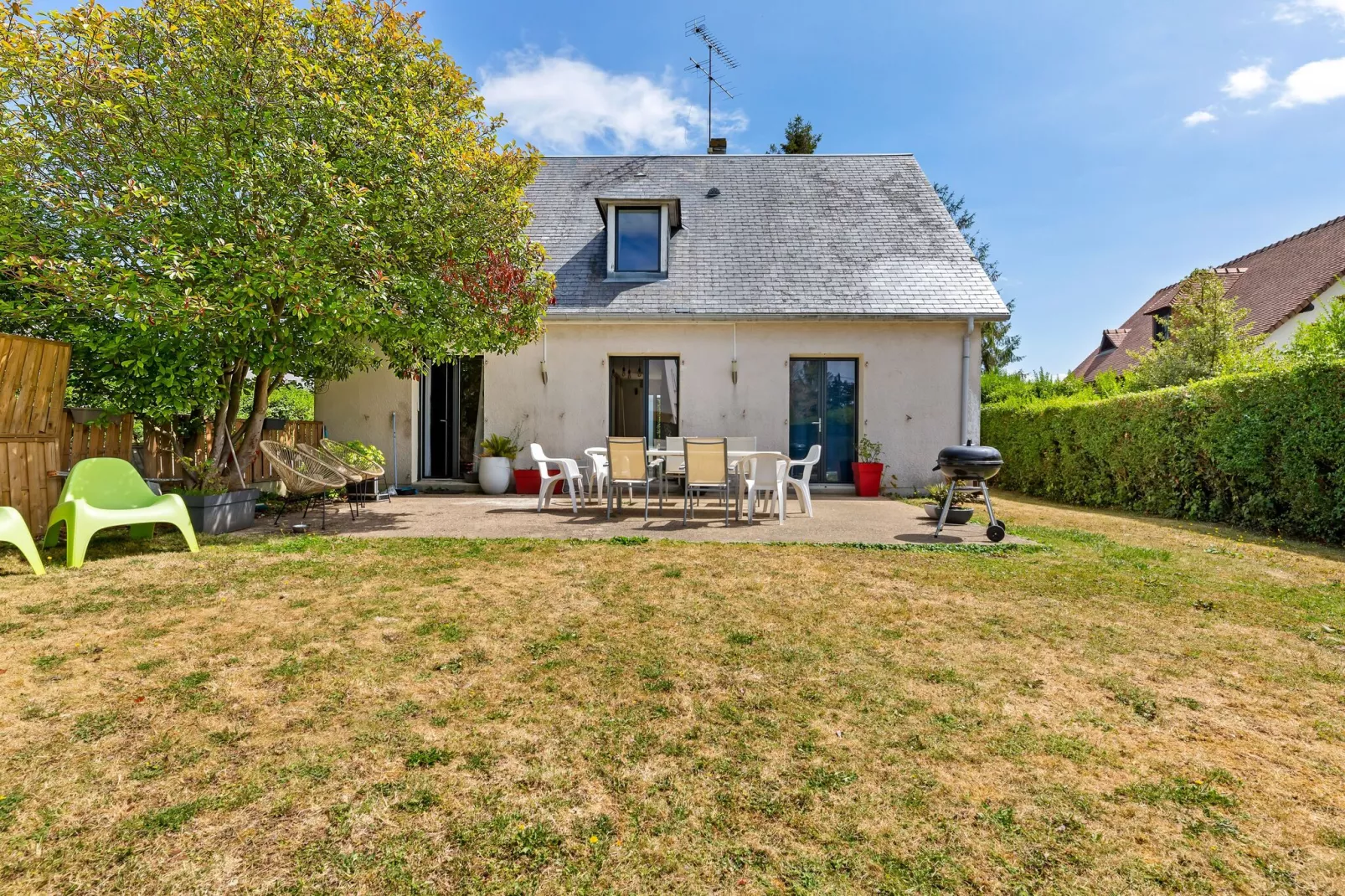 Villa 10 pers près Deauville-Außenbereich Sommer