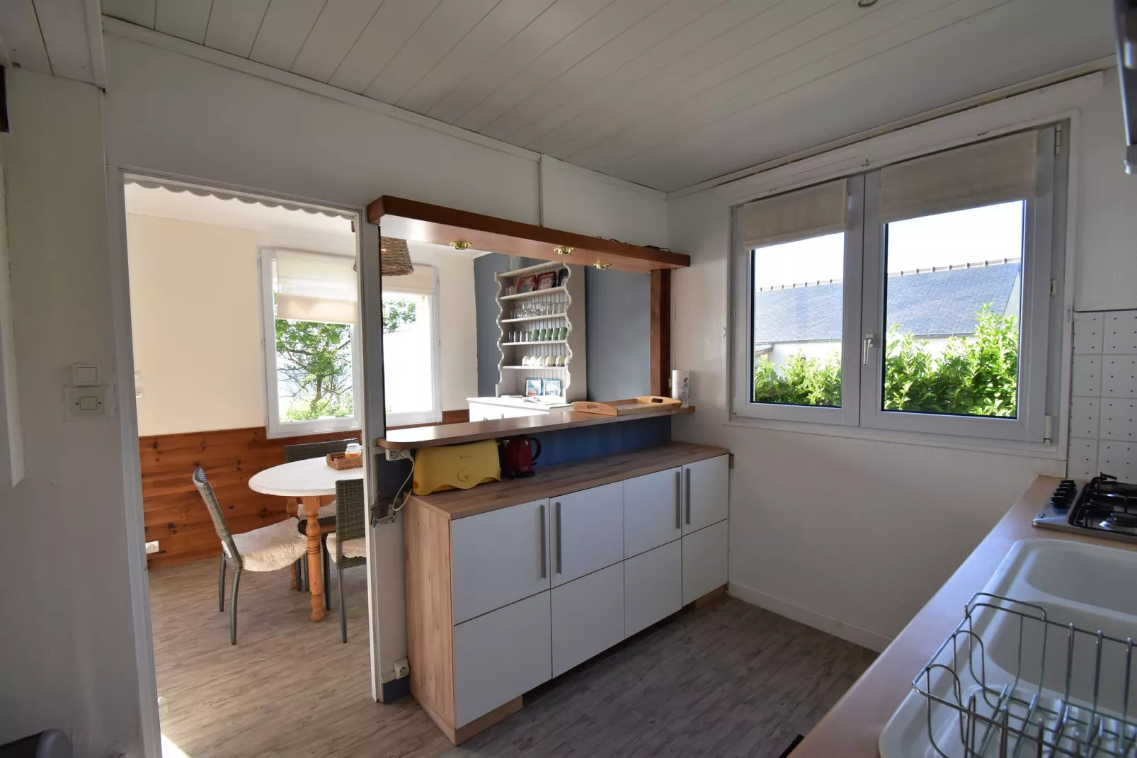 Malerisches Ferienhaus in Fermanville in Meeresnähe-Küche