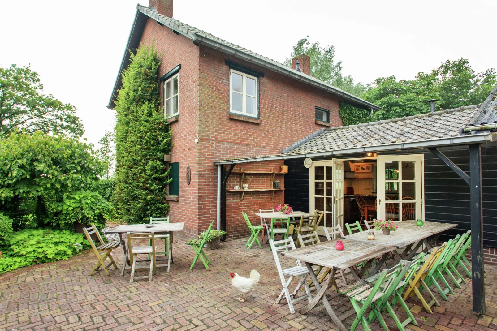 Landhoeve buitenman-Extérieur été