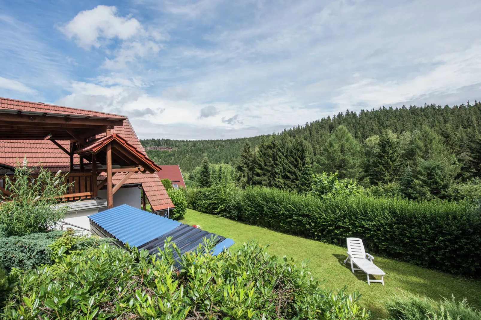 Ferienhaus im Thüringer Wald-View summer