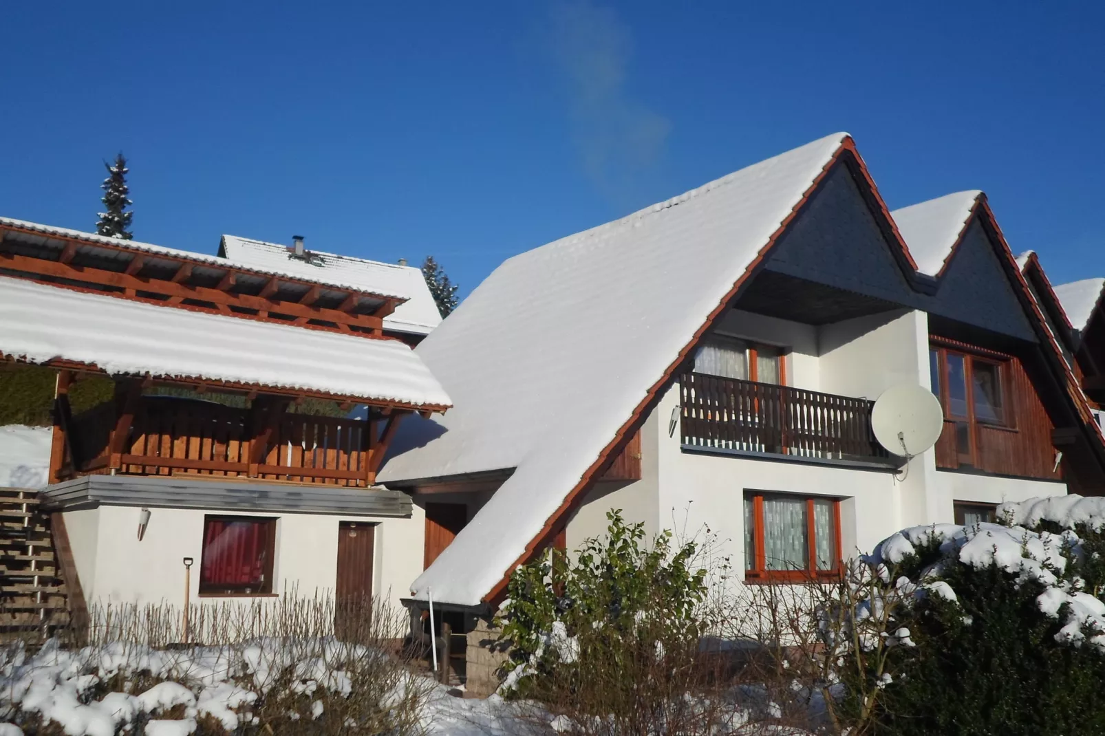 Ferienhaus im Thüringer Wald-Exterior winter