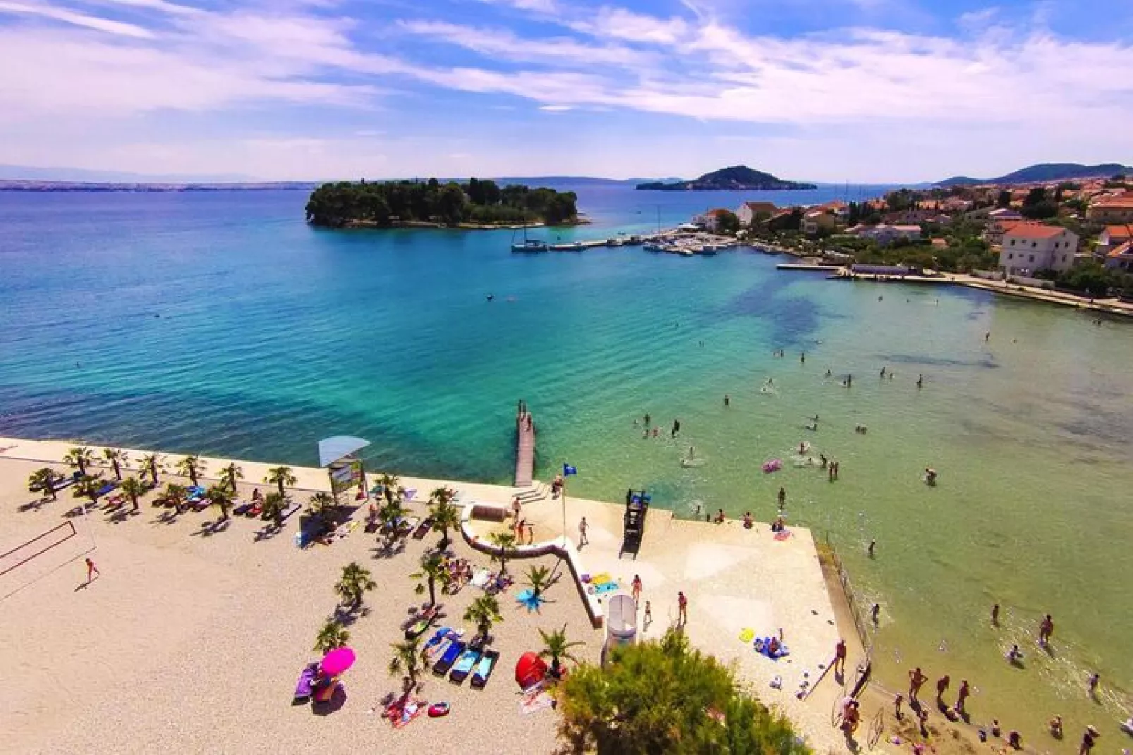 Holiday resort Vile Dalmacija, Preko-3-Raum-App., Classic 4+2, ca. 42 qm für 6 Pers.-Water view