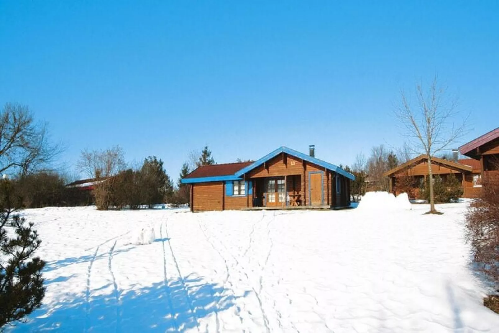 Ferienpark Lauterdörfle -Typ C Tauber 4 Pers 60 qm-Außenbereich Winter