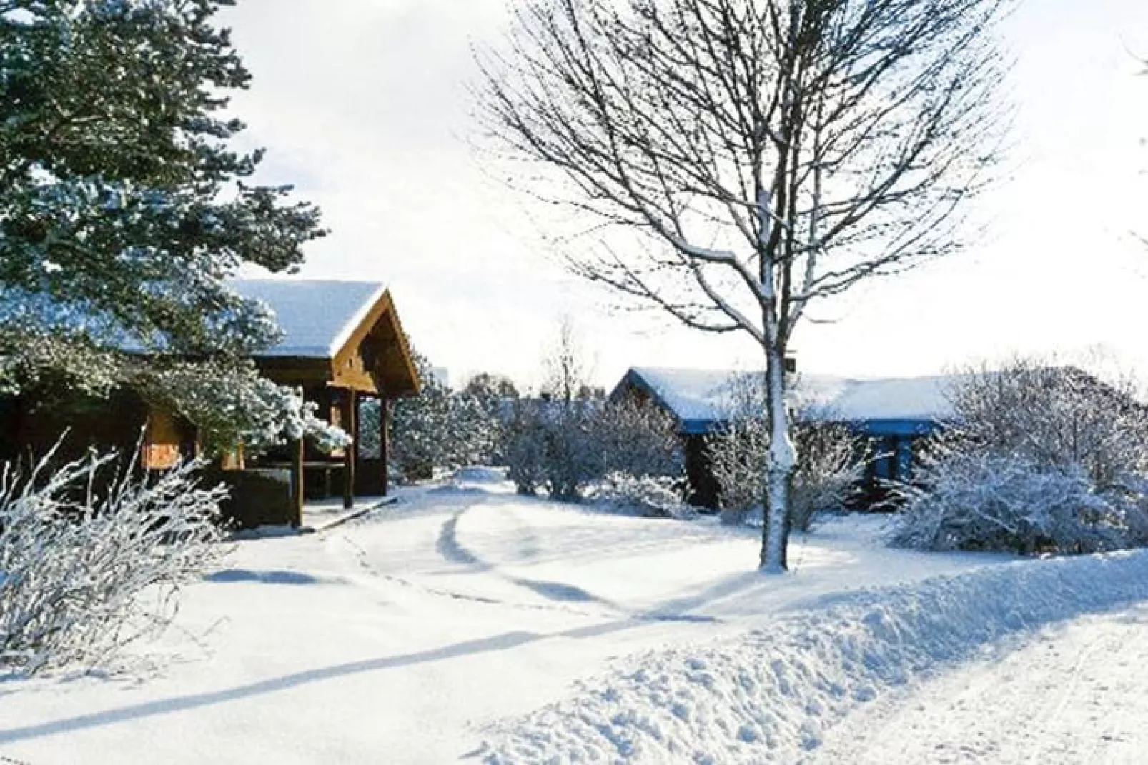 Ferienpark Lauterdörfle -Typ C Tauber 4 Pers 60 qm-Außenbereich Winter