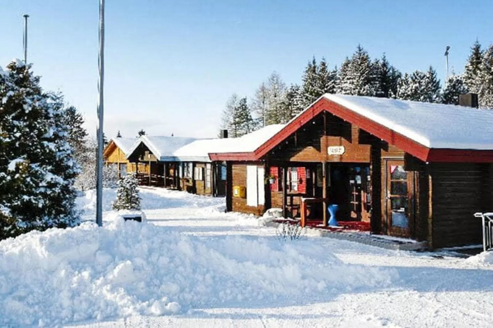 Ferienpark Lauterdörfle -Typ C Tauber 4 Pers 60 qm-Außenbereich Winter