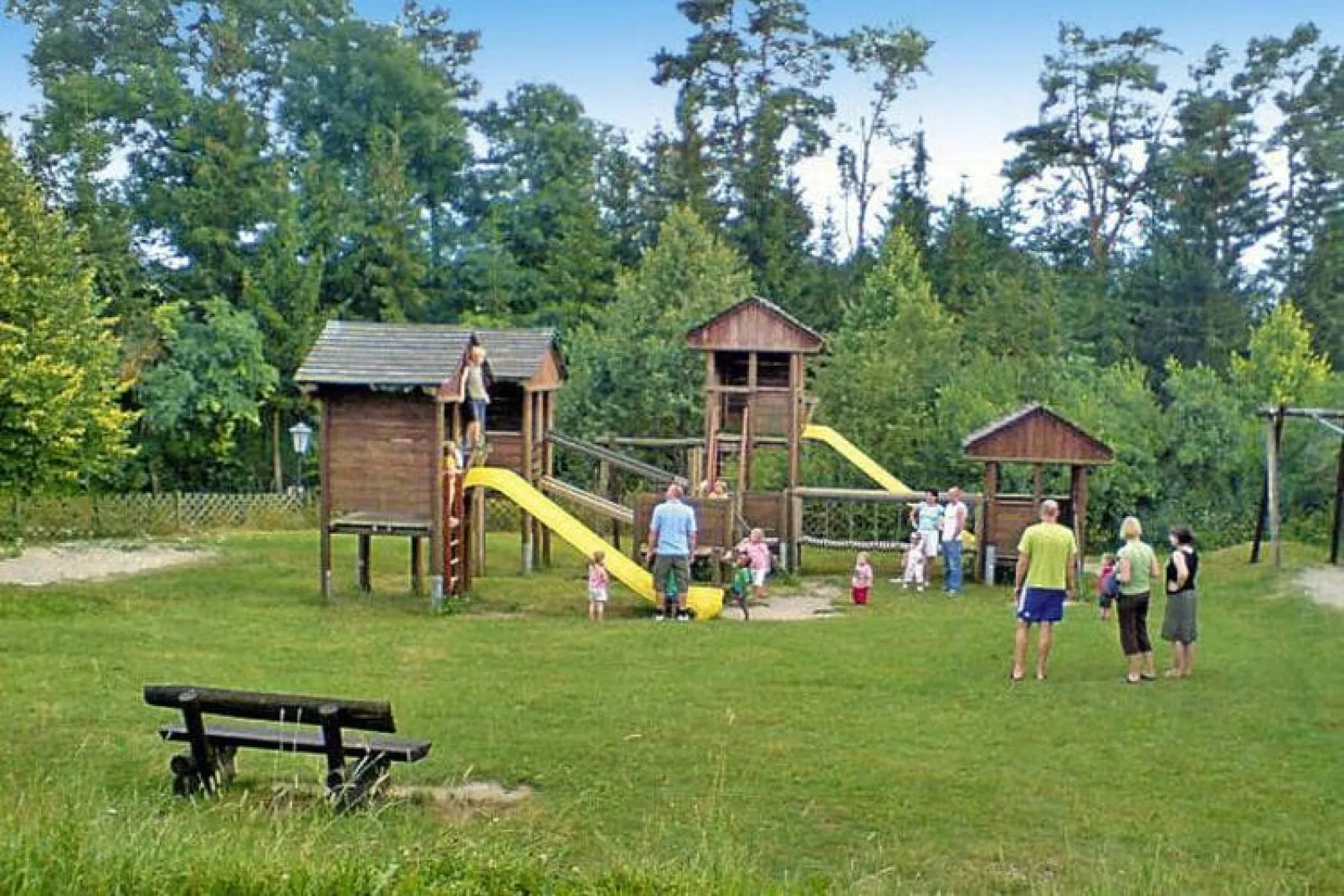 Ferienpark Lauterdörfle -Typ C Tauber 4 Pers 60 qm-Gärten Sommer
