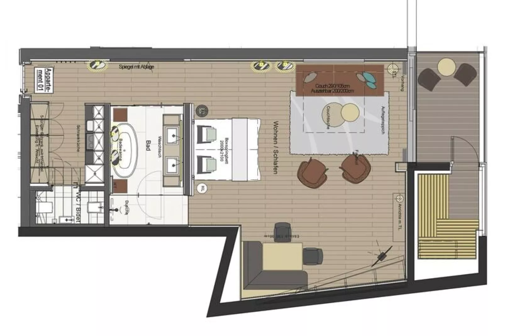 Mountain View Lofts - Amethyst-Floor plan