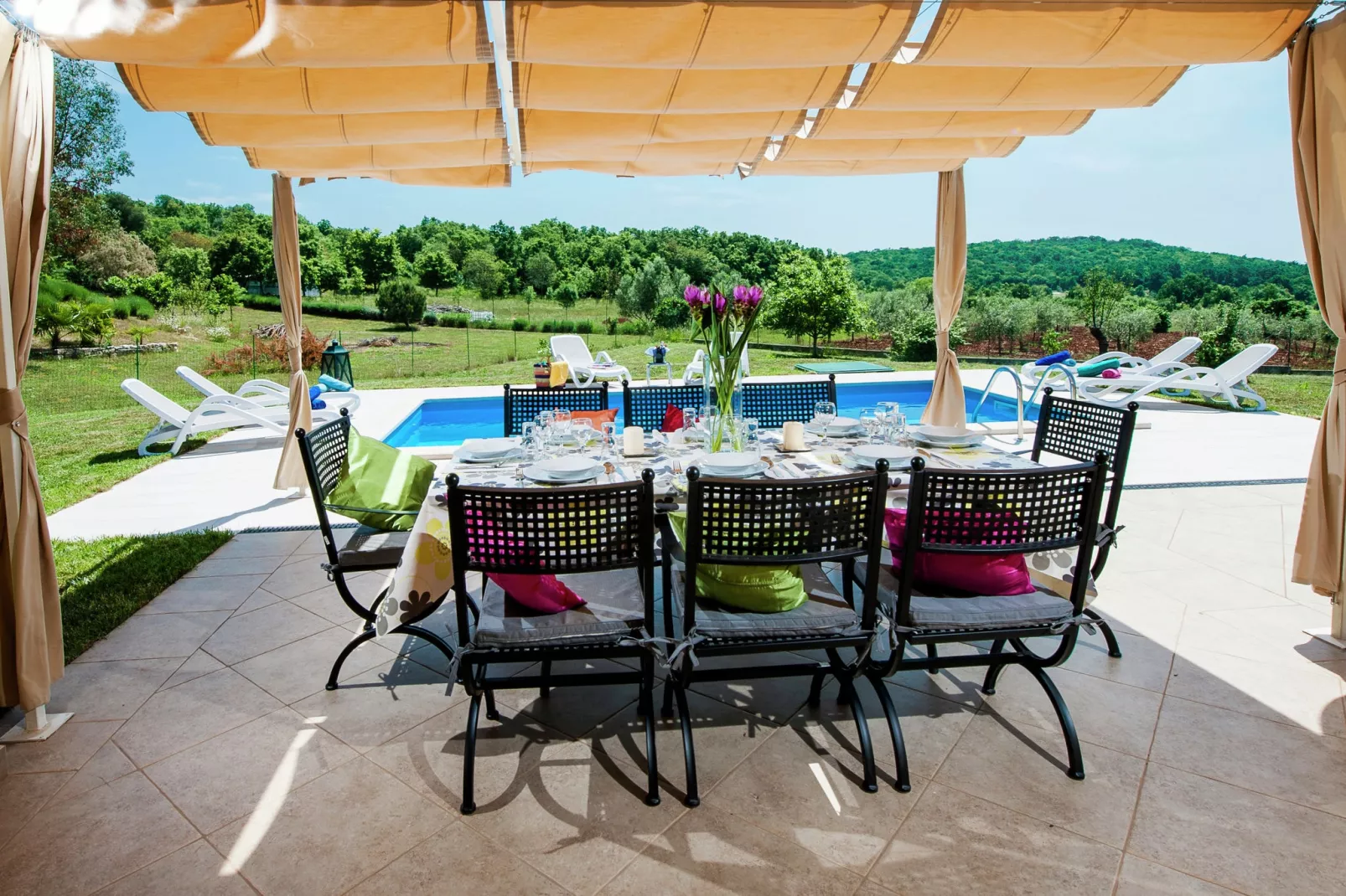 Villa Jana-Außenbereich Sommer