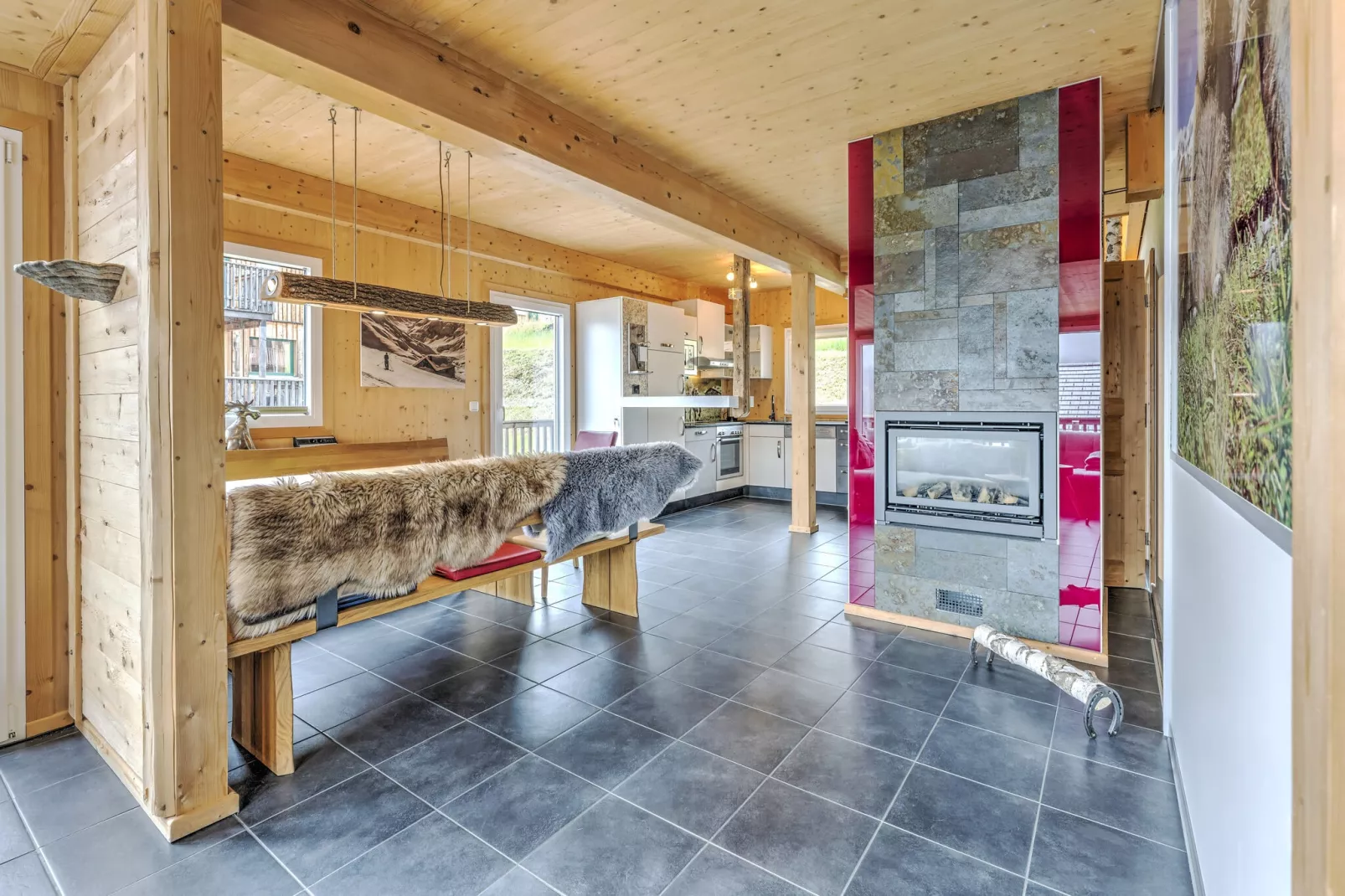 Chalet Zwoade Hoamad-Living room