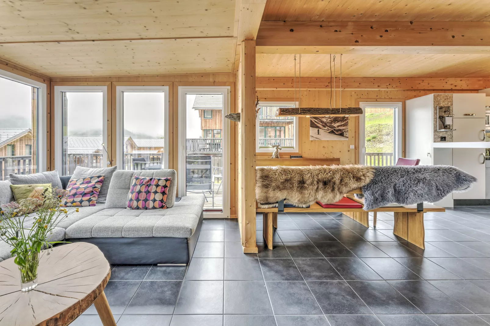 Chalet Zwoade Hoamad-Living room