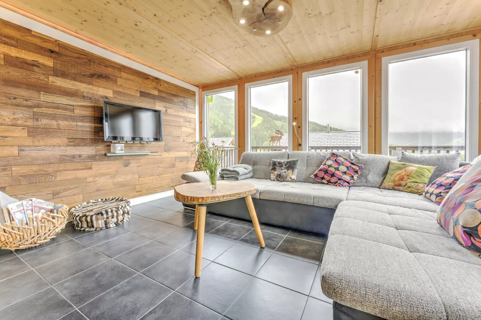 Chalet Zwoade Hoamad-Living room
