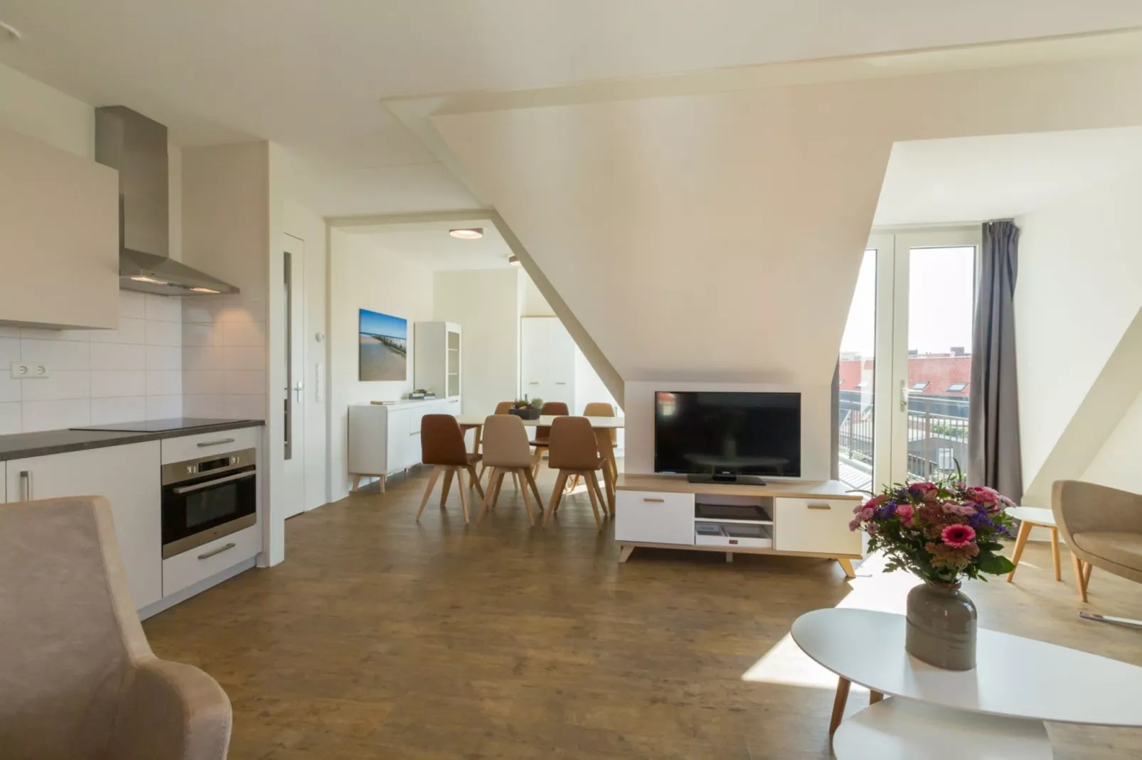 Aparthotel Zoutelande - 5 pers luxe appartement-Living room