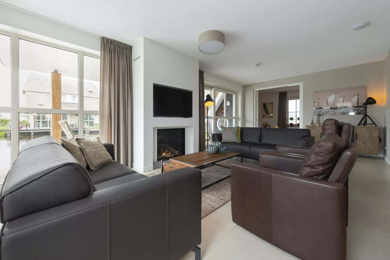 Friese Meren Villa's 7-Living room
