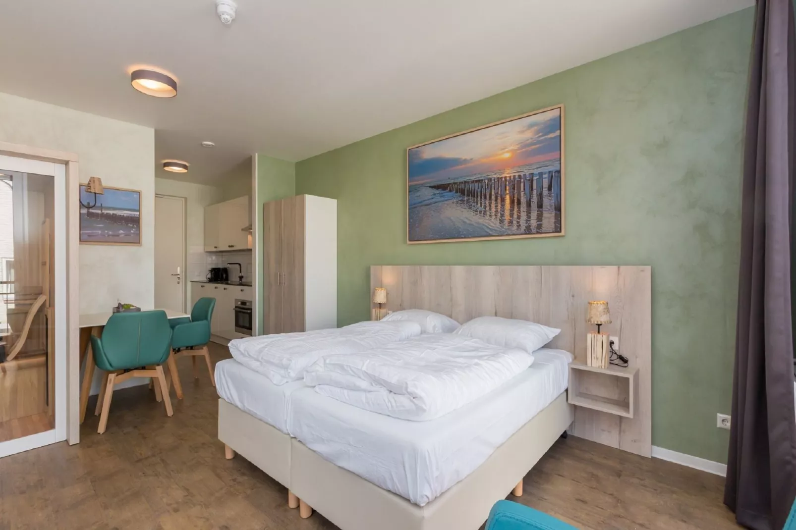 Aparthotel Zoutelande - 2 pers luxe studio - huisdier-Bedroom