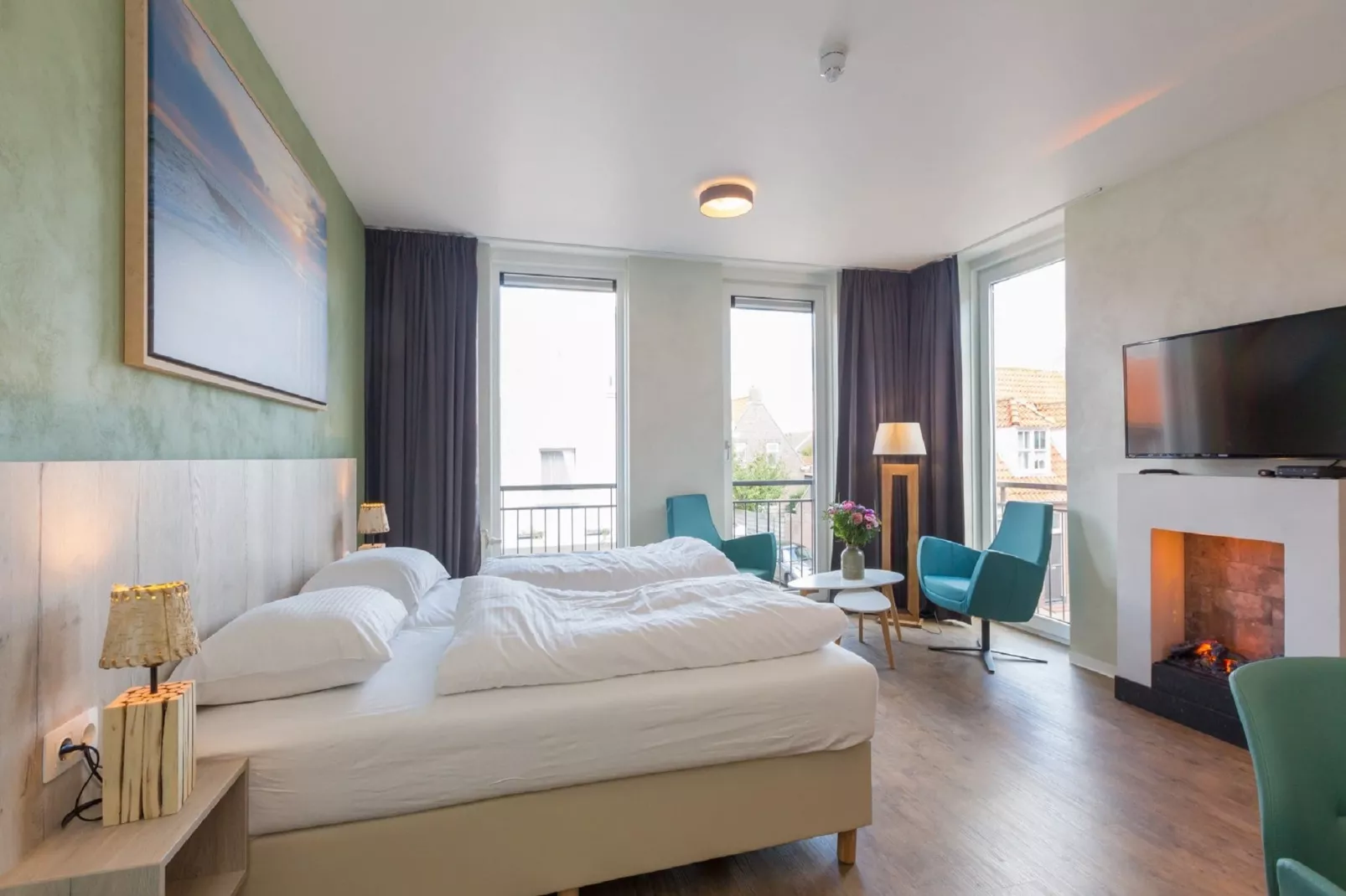 Aparthotel Zoutelande - 2 pers luxe studio - huisdier-Bedroom