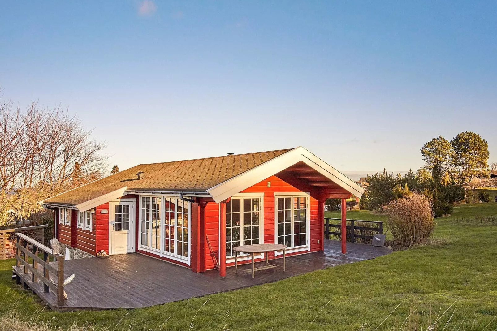 Panoramic Log Cabin in Sandvig-By Traum