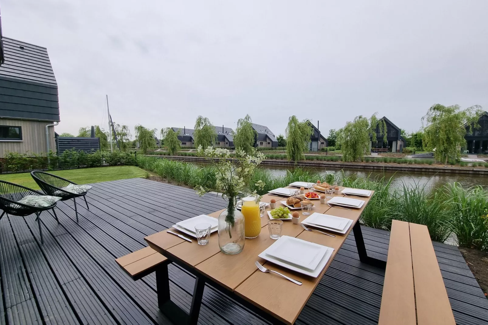 Watervilla Twa-Terrace balcony