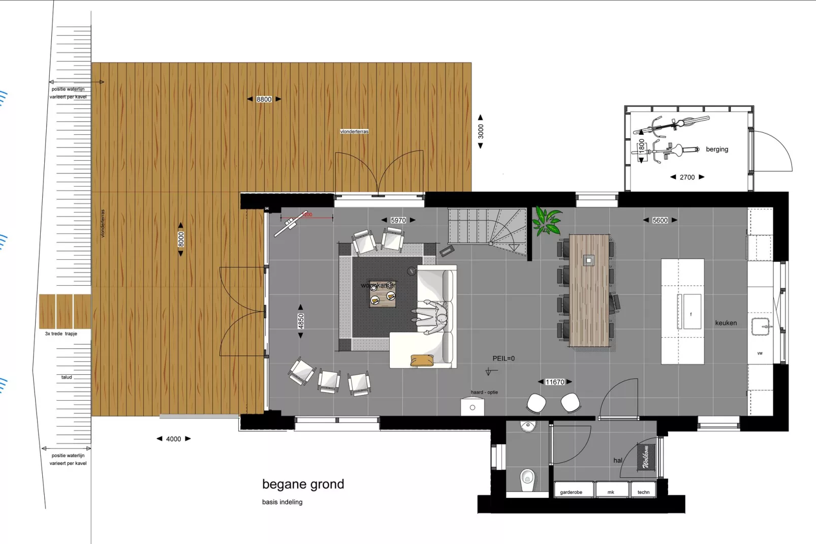 Watervilla Seis-Floor plan