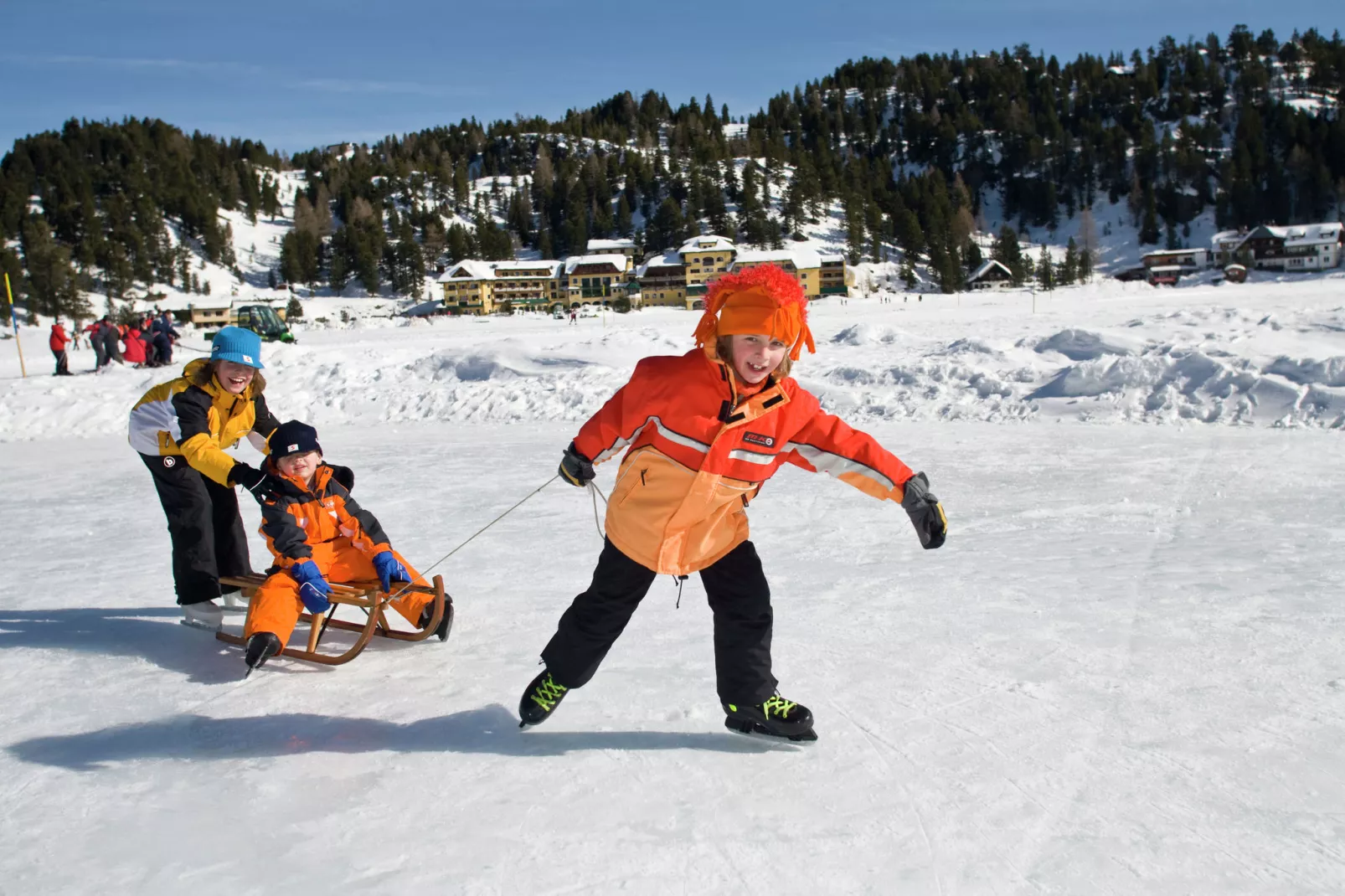 Chalet Almblick-Area winter 1km