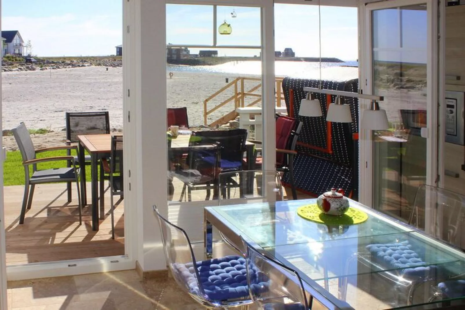 Doppelhaushälfte Ostseeresort Olpenitz-Villa Libelle 93 qm 1-4 Pers-Wohnzimmer